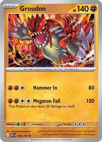 Catalog image | Groudon - 108/217 - ME: Ascended Heroes | ME: Ascended Heroes | 108/217