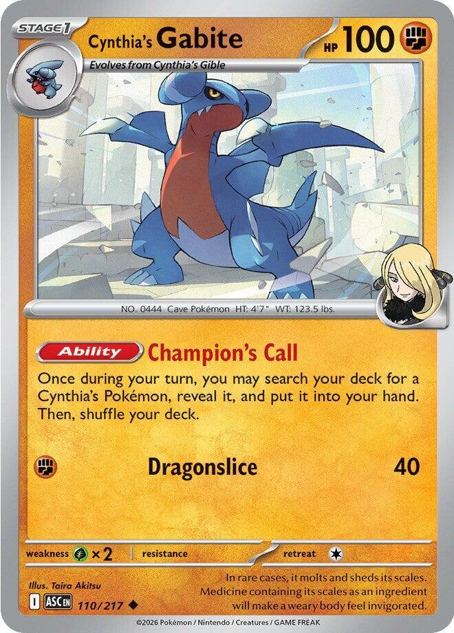 Cynthia's Gabite (110/217) Uncommon (ASC)