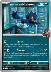 Catalog image | Team Rocket's Murkrow - 126/217 - ME: Ascended Heroes | ME: Ascended Heroes | 126/217