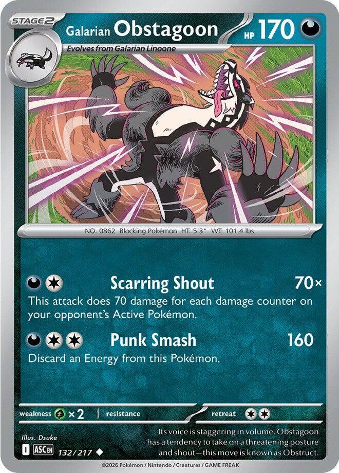 Galarian Obstagoon (132/217) Uncommon (ASC)