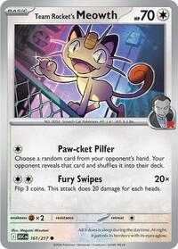 Catalog image | Team Rocket's Meowth - 161/217 - ME: Ascended Heroes | ME: Ascended Heroes | 161/217