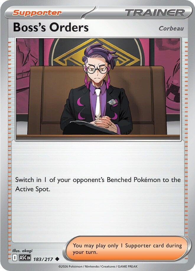 Boss's Orders [Corbeau] (183/217) Uncommon (ASC)