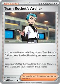 Catalog image | Team Rocket's Archer - 201/217 - ME: Ascended Heroes | ME: Ascended Heroes | 201/217