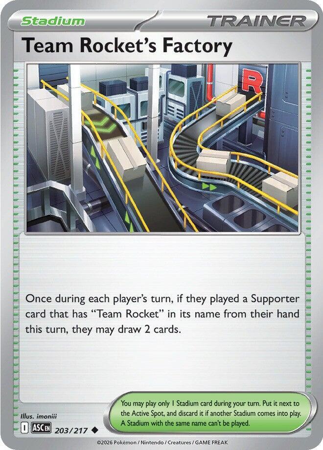 Team Rocket's Factory (203/217) Uncommon (ASC) (Reverse Holofoil)