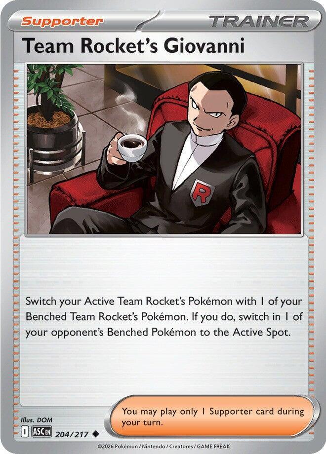 Team Rocket's Giovanni (204/217) Uncommon (ASC)