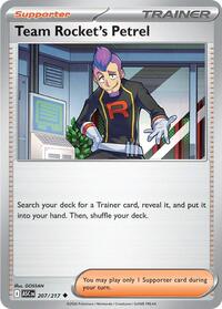 Catalog image | Team Rocket's Petrel - 207/217 - ME: Ascended Heroes | ME: Ascended Heroes | 207/217
