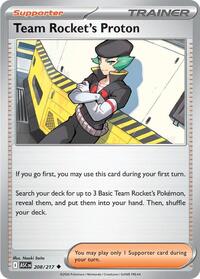 Catalog image | Team Rocket's Proton - 208/217 - ME: Ascended Heroes | ME: Ascended Heroes | 208/217