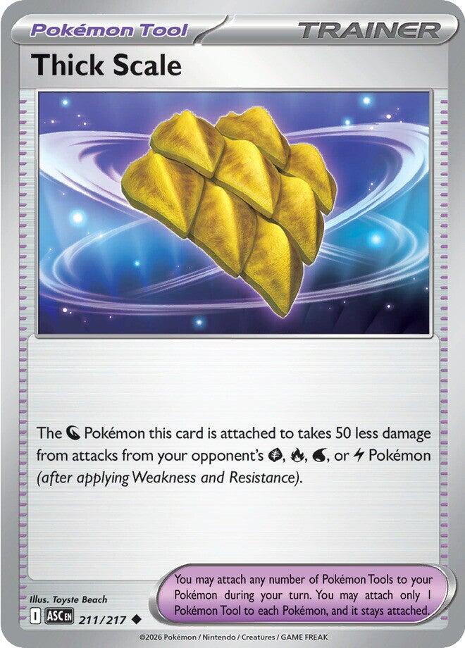 Thick Scale (211/217) Uncommon (ASC) (Reverse Holofoil)