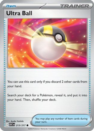 Ultra Ball - 213/217 - Common - ME: Ascended Heroes (Reverse Holofoil)