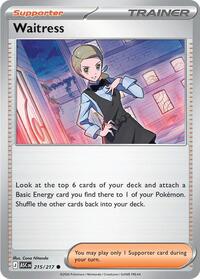 Catalog image | Waitress - 215/217 - ME: Ascended Heroes | ME: Ascended Heroes | 215/217