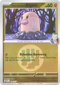 Team Rocket's Diglett (Energy Symbol Pattern) - 100/217 - Common - ME: Ascended Heroes (Reverse Holofoil)