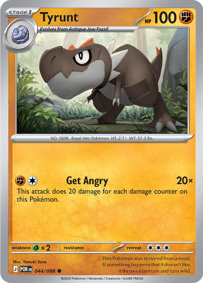 Tyrunt (044/088) Common (POR) (Reverse Holofoil)