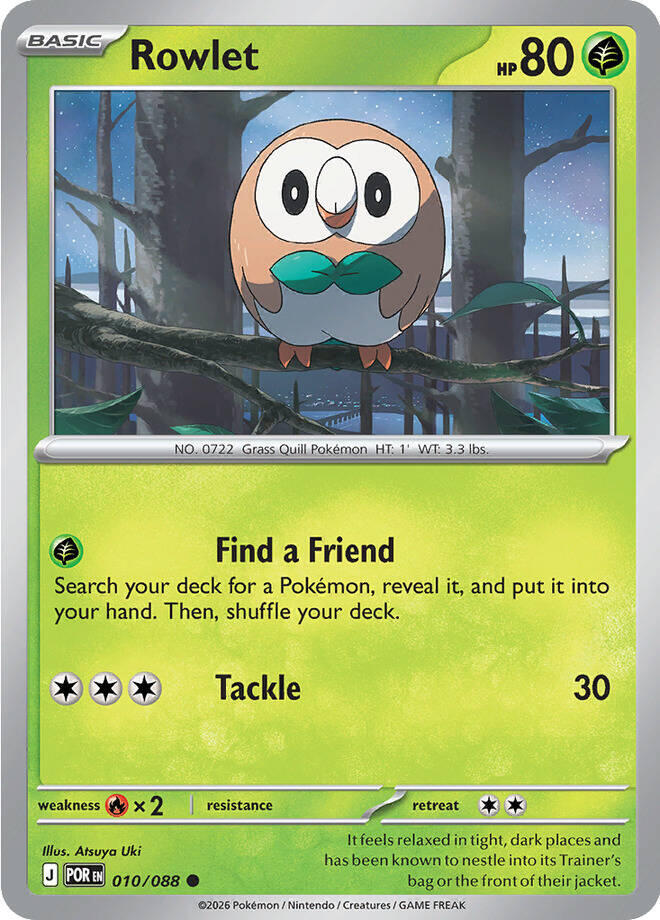 Rowlet (010/088) Common (POR)