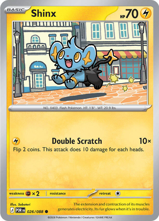 Shinx (026/088) Common (POR) (Reverse Holofoil)