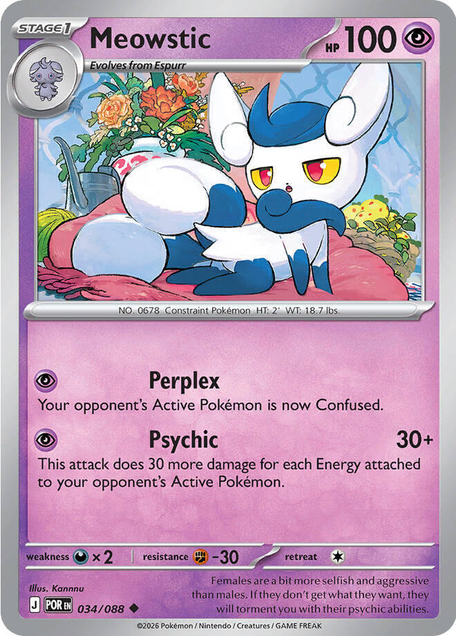 Meowstic (034/088) Uncommon (POR)