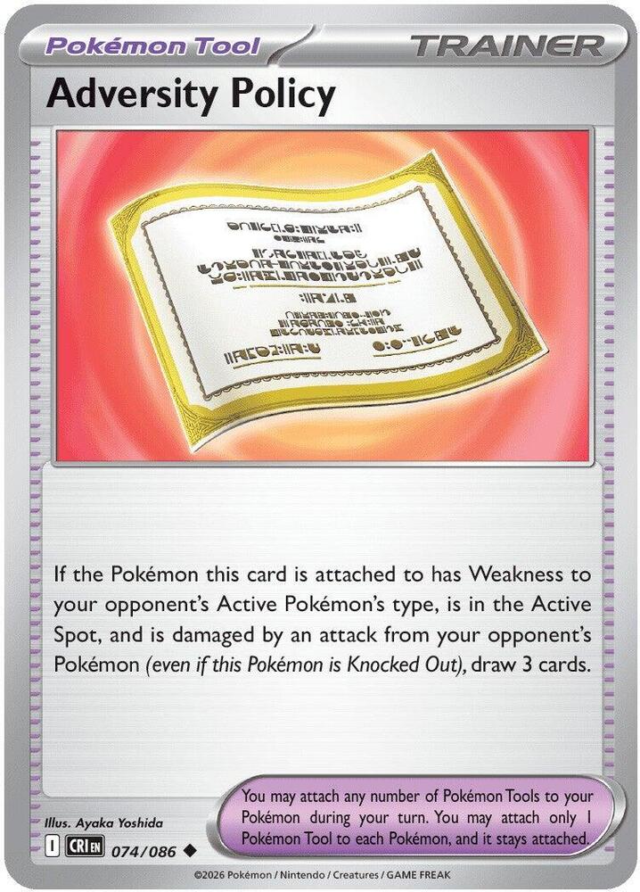 Adversity Policy (074/086) Uncommon (CRI)