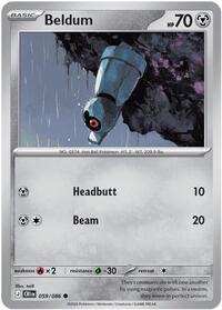 Catalog image | Beldum - 059/086 - ME04: Chaos Rising | ME04: Chaos Rising | 059/086
