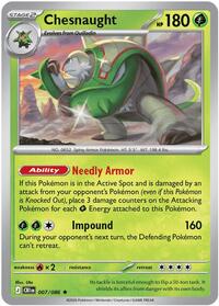 Catalog image | Chesnaught - 007/086 - ME04: Chaos Rising | ME04: Chaos Rising | 007/086