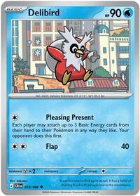 Catalog image | Delibird - 018/086 - ME04: Chaos Rising | ME04: Chaos Rising | 018/086