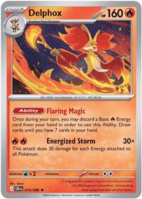 Catalog image | Delphox - 013/086 - ME04: Chaos Rising | ME04: Chaos Rising | 013/086