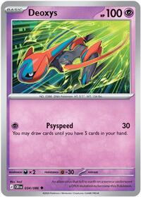 Catalog image | Deoxys - 034/086 - ME04: Chaos Rising | ME04: Chaos Rising | 034/086