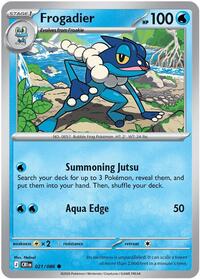 Catalog image | Frogadier - 021/086 - ME04: Chaos Rising | ME04: Chaos Rising | 021/086