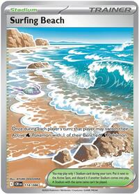 Surfing Beach - 114/086 - Ultra Rare - ME04: Chaos Rising