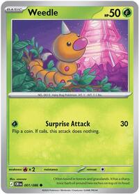 Catalog image | Weedle - 001/086 - ME04: Chaos Rising | ME04: Chaos Rising | 001/086