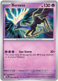 Catalog image | Xerneas - 042/086 - ME04: Chaos Rising | ME04: Chaos Rising | 042/086