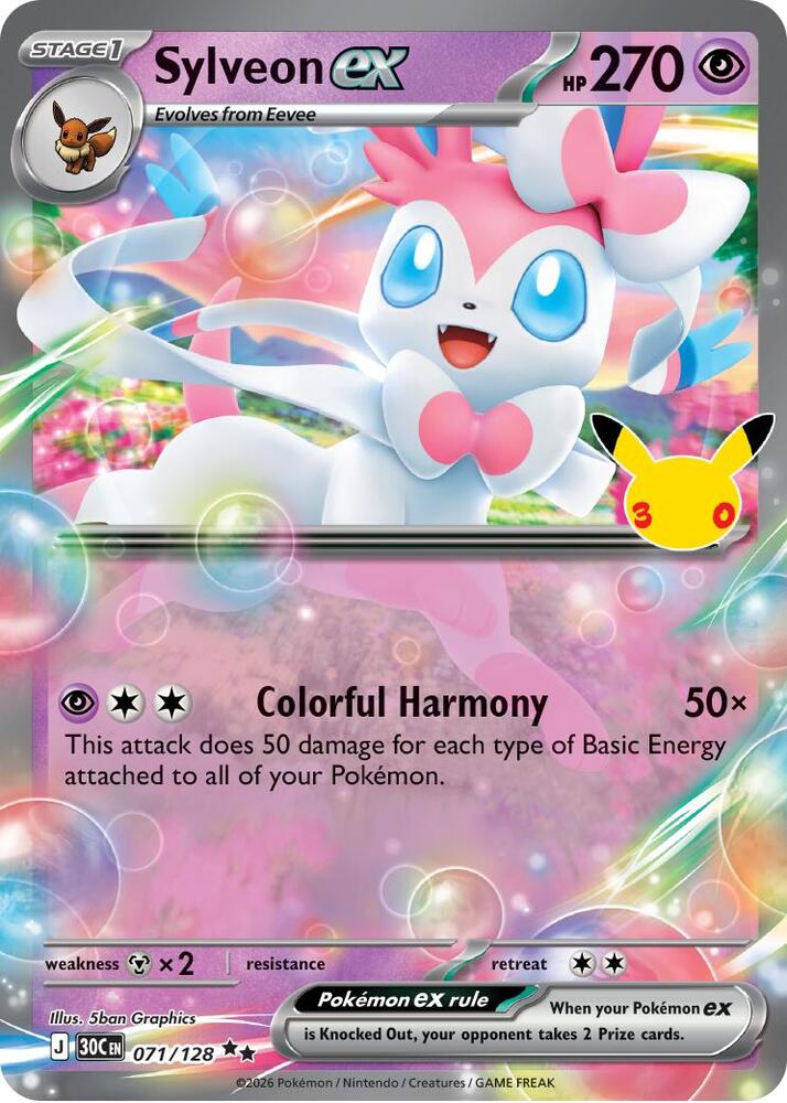 Sylveon ex (071/128) (30C)
