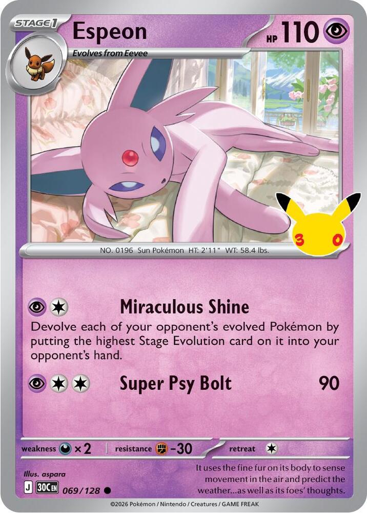 Espeon (069/128) Common (30C)