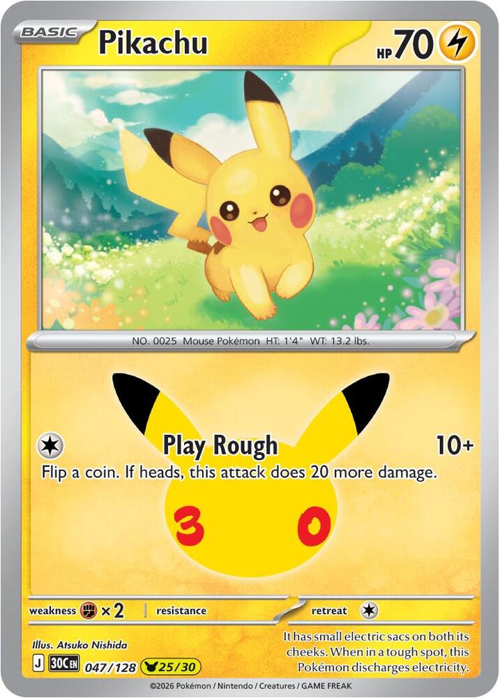 Pikachu (047/128) (30C)