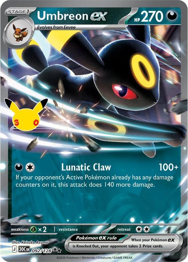 Umbreon ex (092/128) (30C)
