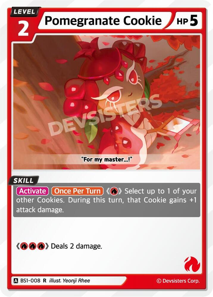 Pomegranate Cookie (BS1-008) Rare (BS1-BS2)