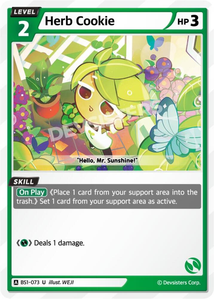 Herb Cookie (BS1-073) Uncommon (BS1-BS2)