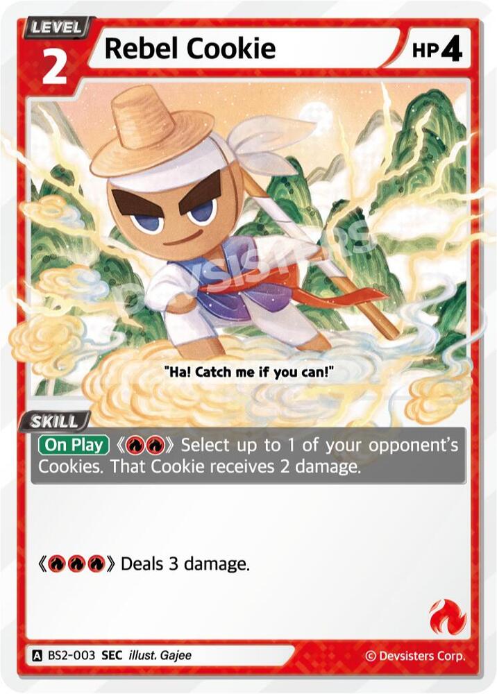 Rebel Cookie (SEC) (BS2-003) Secret Rare (BS1-BS2)