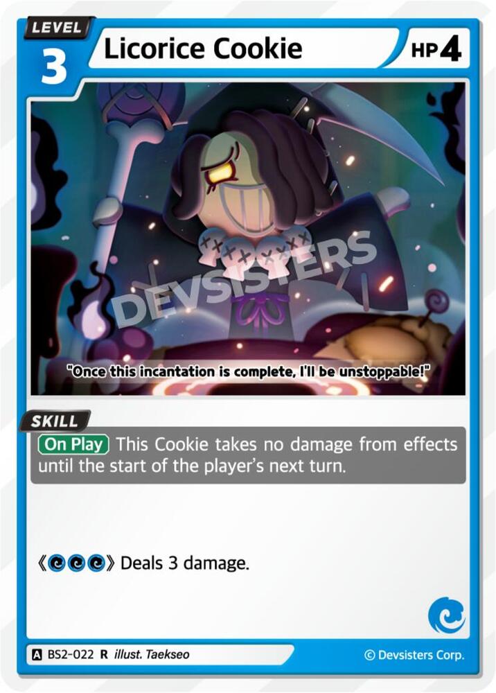 Licorice Cookie (BS2-022) Rare (BS1-BS2)