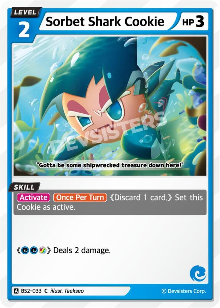 Sorbet Shark Cookie (BS2-033) Common (BS1-BS2)
