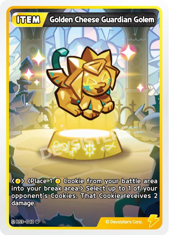 Golden Cheese Guardian Golem (BS3-042) Uncommon (BS3-BS4)