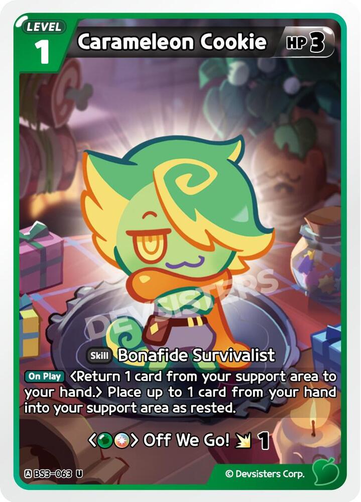 Carameleon Cookie (BS3-063) Uncommon (BS3-BS4)