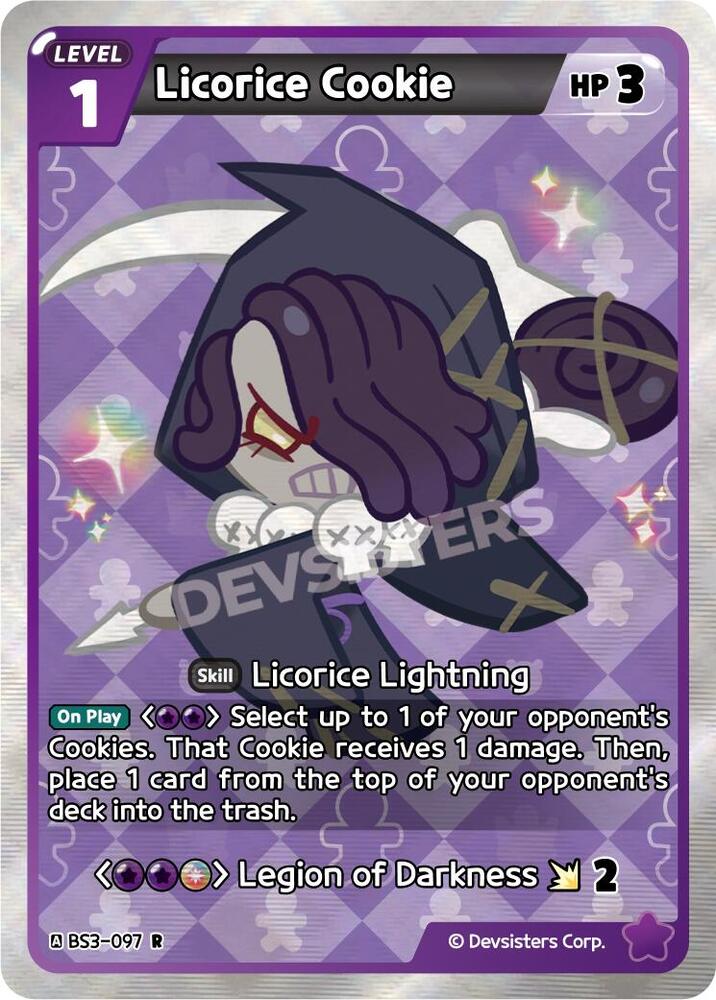 Licorice Cookie (BS3-097) Rare (BS3-BS4)