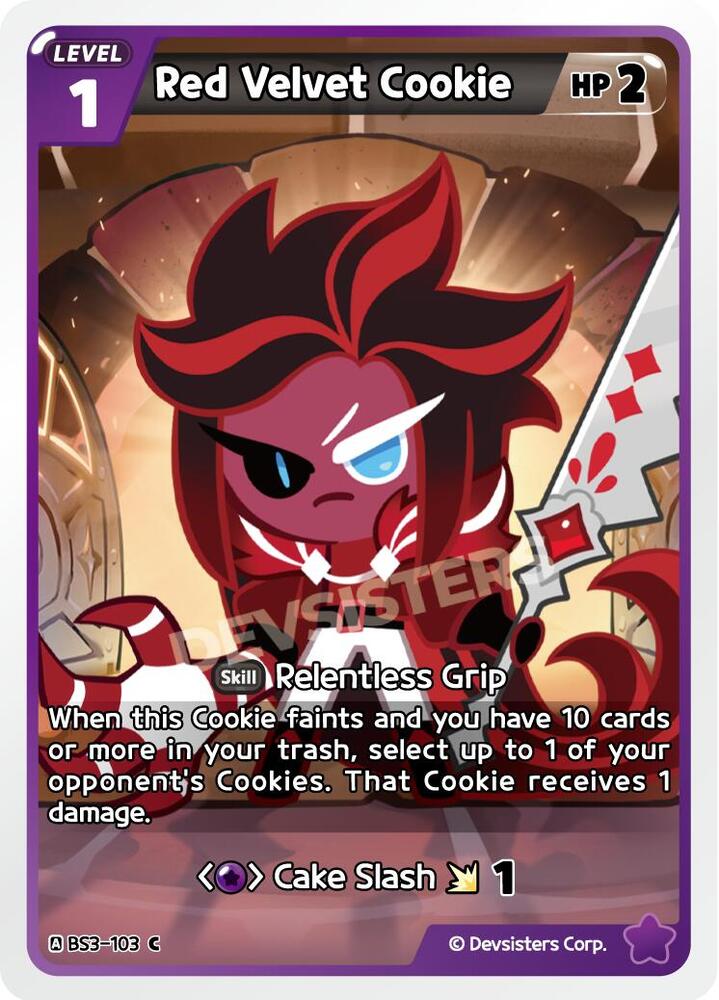 Red Velvet Cookie (BS3-103) Common (BS3-BS4)