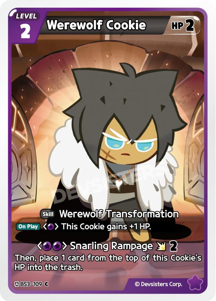 Werewolf Cookie (BS3-109) Common (BS3-BS4)