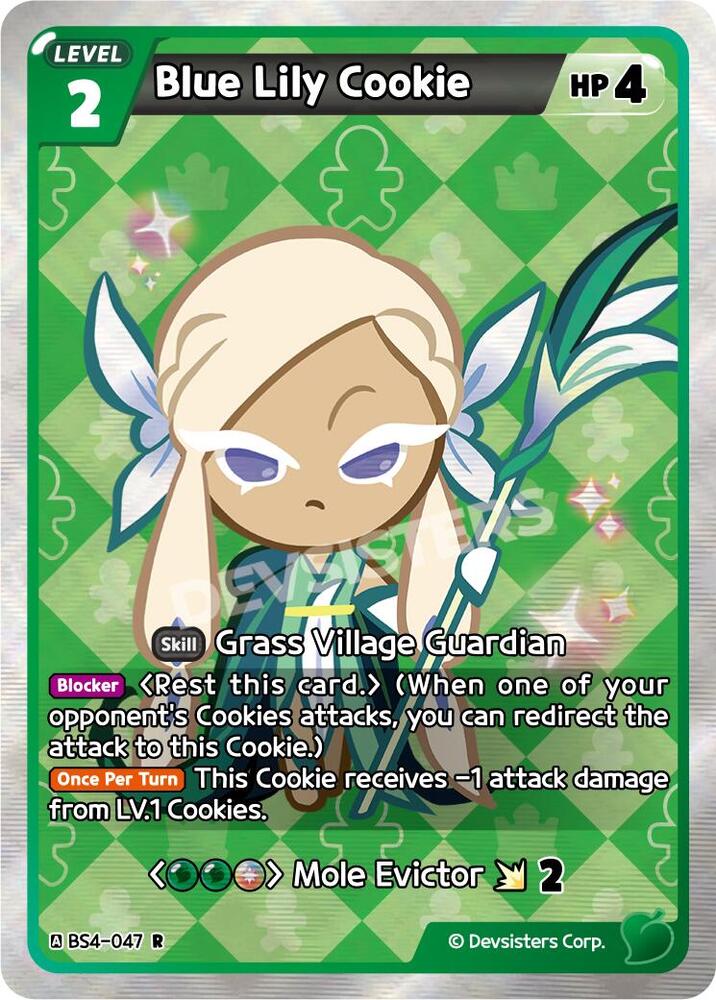 Blue Lily Cookie (BS4-047) Rare (BS3-BS4)