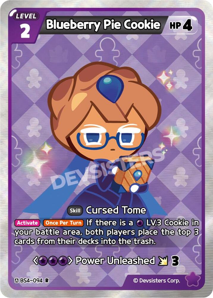 Blueberry Pie Cookie (BS4-094) Rare (BS3-BS4)
