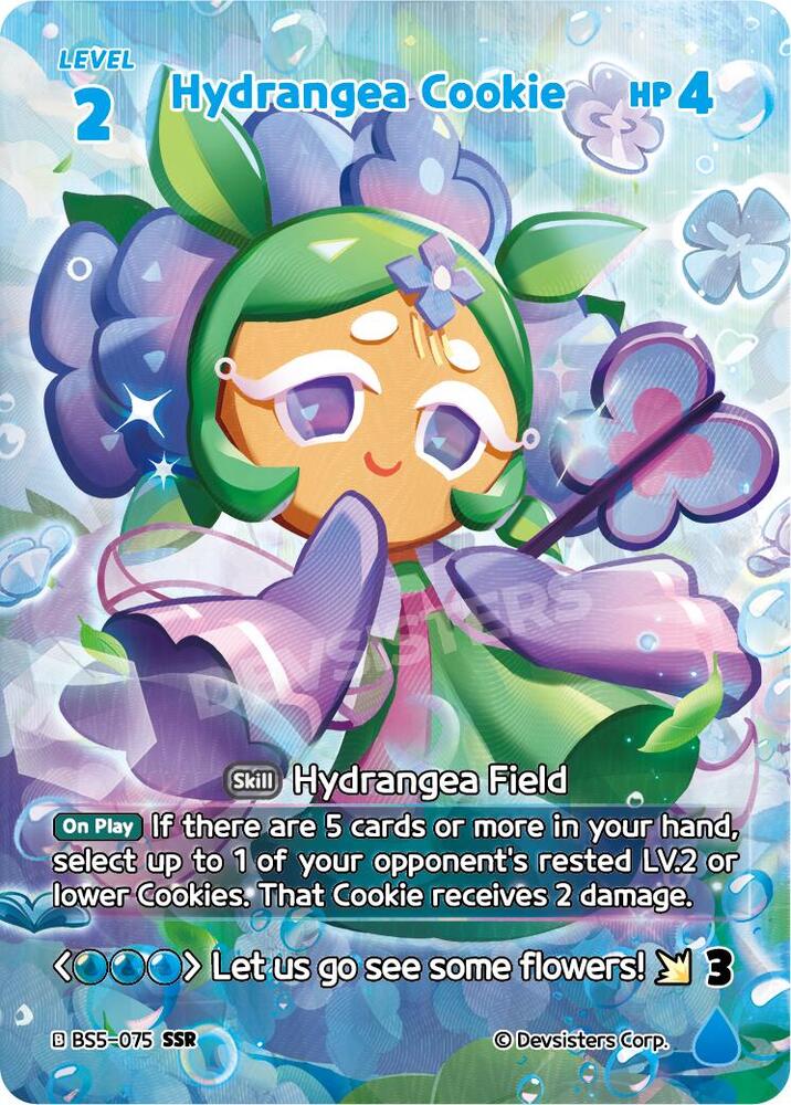 Hydrangea Cookie (SSR) (BS5-075) Secret Super Rare (BS5-BS7)