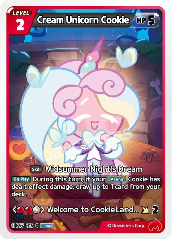 Cream Unicorn Cookie (BS7-016) Common (BS5-BS7)