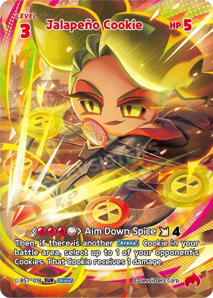 Jalapeno Cookie (SUR) (BS7-018) Secret Ultra Rare (BS5-BS7)