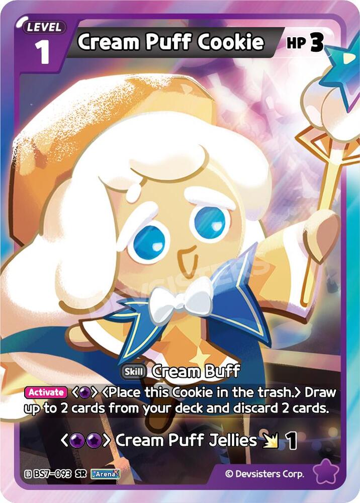 Cream Puff Cookie (BS7-093) Super Rare (BS5-BS7)