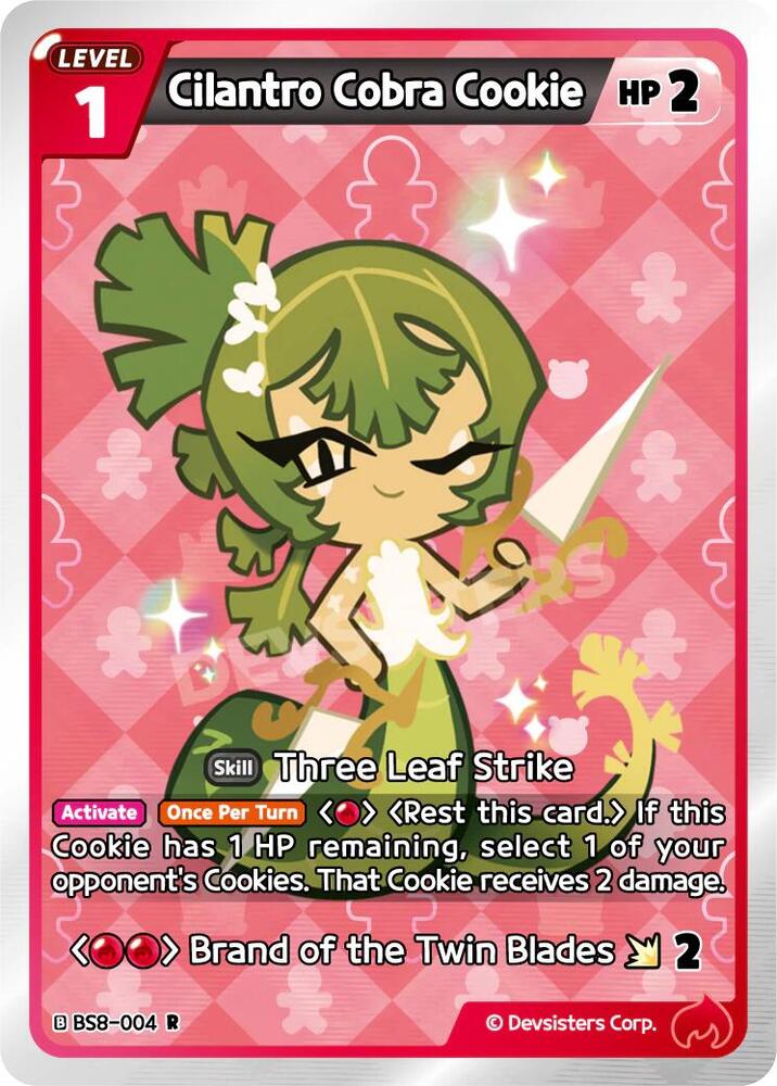 Cilantro Cobra Cookie (BS8-004) Rare (BS8-BS9)
